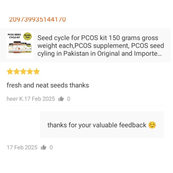 Seeds Cycle Kit for PCOS 150g gross - Image 11