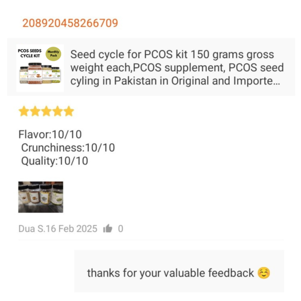 Seeds Cycle Kit for PCOS 150g gross - Image 10