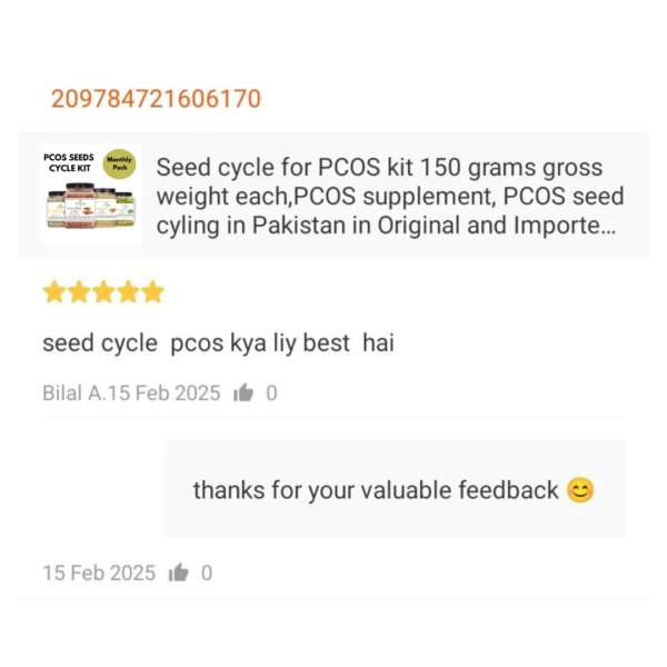 Seeds Cycle Kit for PCOS 150g gross - Image 7