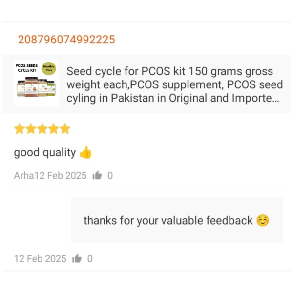 Seeds Cycle Kit for PCOS 150g gross - Image 8