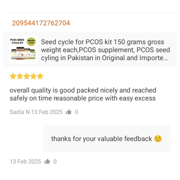 Seeds Cycle Kit for PCOS 150g gross - Image 6